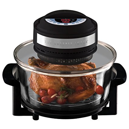 The Sharper Image Black Infrared, Carbon Heat and Convection Technology Super Wave Digital Oven