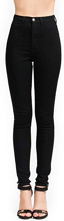 Vibrant Women’s Denim Skinny Jeans – Super Stretch High Waisted Classic Casual Slim Fit Pants