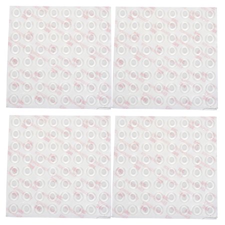 BCP 256 Pieces 1/2-Inch Round Clear Self-Adhesive Sound Noise Dampening Rubber Bumper Pads