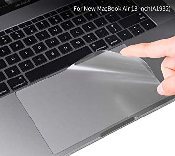 CaseBuy MacBook Air 13 Inch Trackpad Protector Cover Compatible 2018 Release MacBook Air 13 Inch with Touch ID Model A1932 Clear Anti-Scratch Trackpad Skin