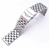 20mm Brushed Engineer Solid Link 316l Stainless Steel Watch Bracelet Band