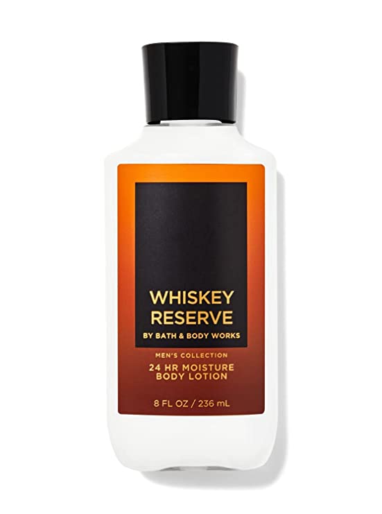 Bath & Body Works Whiskey Reserve Men's Collection Super Smooth Body Lotion 8 Oz (Whiskey Reserve)