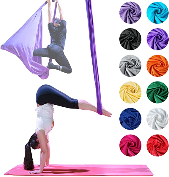 Firetoys® Professional Aerial Yoga Hammock, Made in the UK, Safety Tested & Certified - Lots of Colours!