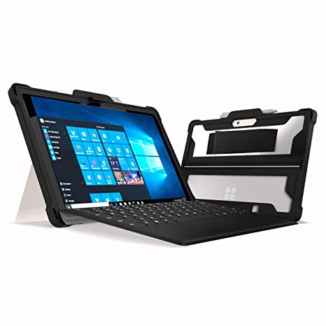 MAXCases Extreme Shell for Microsoft Surface Go - Rugged, Dual Layer Protective case with TPE Exterior | Stylus Holder | Military Drop-Tested - Hand Strap Not Included