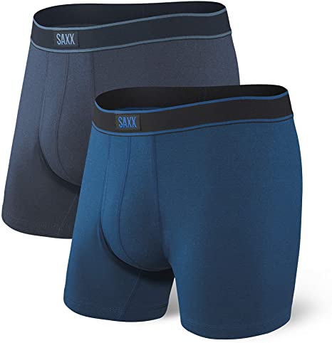 Saxx Underwear Men's Boxer Briefs - Daytripper Boxer Briefs with Built-in Ballpark Pouch Support – Pack of 2