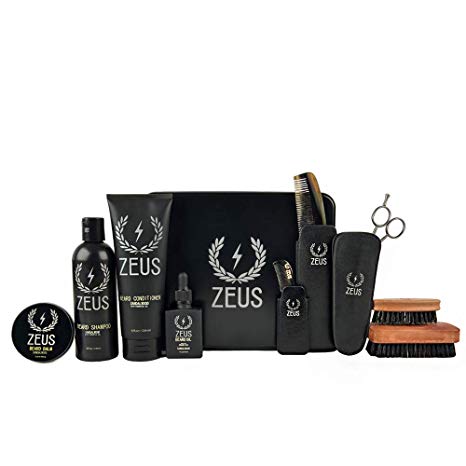 ZEUS Ultimate Beard Care Kit Gift Set, Sandalwood