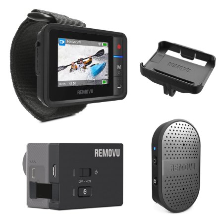 REMOVU Essential Bundle Pack of R1  Remote viewer and M1A1 Mic and Receiver, plus bonus R1C cradle for R1