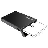 Optimized For SSD Inateck 25 Inch USB 30 Hard Drive Disk HDD External Enclosure Case With USB 30 Cable for 95mm 7mm 25-Inch SATA-I SATA-II SATA-III SATA HDD and SSD Support UASP Tool-Free - Black