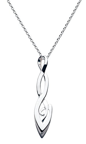 Heritage Sterling Silver Celtic Organic Twist Necklace of Length 45.7 cm