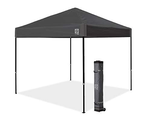 E-Z UP Ambassador Instant Shelter Canopy, 10 by 10', Steel Gray