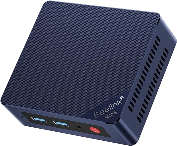 Beelink Mini PC, Mini S12 Mini Computer 12th Gen Quad-Core N95, Desktop Computers 16G DDR4 RAM 500G SSD, Small PC 4K UHD Dual HDMI, 2.4G 5G WiF Gigabit Ethernet/BT4.0 for Office/Home/HTPC/Family-NAS