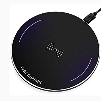 Wireless Charger Pad for iPhone11 Pro Max X XS MAX XR 8 Plus,10W Fast Cordless Mobile Phone Charger,QI Wireless Charging for Galaxy S9/S9 /S8/S8 /S7 All QI-Enabled (Pad)