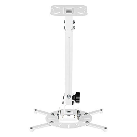 SIMBR Universal Projector Ceiling Mount or Wall Mount Bracket Holder with 25" Extension Pole up to 15kg(33lbs) Load Capacity