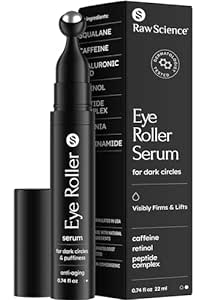 Eye Serum for Puffy Eyes & Dark Circles Treatment, Caffeine, Niacinamide, Hyaluronic Acid, Retinol, Instant Moisturizer instead Eye Cream, Reduces Eye Bags & Puffiness, Skin Care Eye Depuffer, 0.74 OZ