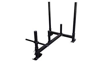 Econ Prowler Weighted Push Sled/Add Plates for More Resistance/Crossfit, Resistance, Strength & Conditioning Equipment/Easy Assembly and Storage with Detachable Handles