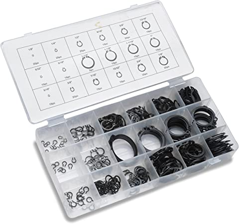 Neiko 50458A Snap Ring Assortment for Automotive Repair, 300-Piece Set