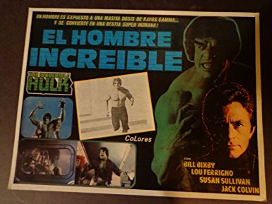 The Incredible Hulk-movie Lobby Card- Mexican Version-vintage-bill Bixby