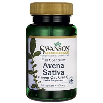 Swanson Full Spectrum Avena Sativa (Green Oat Grass) 400 mg 60 Caps
