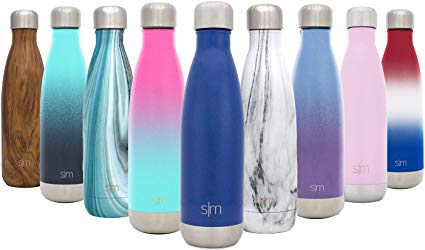 Simple Modern Wave Water Bottle - Vacuum Insulated Double-Walled 18/8 Stainless Steel Flask Travel Mug