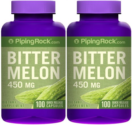 Bitter Melon / Momordica 450 mg 2 Bottles x 100 Capsules