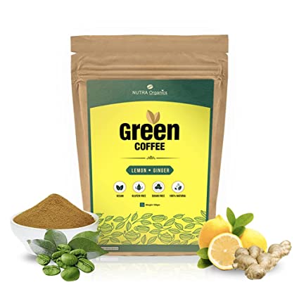 Nutra Organics Green Coffee With Lemon, Ginger & Black Pepper For Weight Management