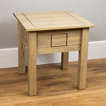 Home Discount Lamp Table Pine Occasional Side or End Table Waxed Solid Pine *...