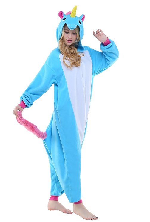 NEWCOSPLAY Unicorn Set Unisex Adult Onesies Pajamas Halloween Costumes