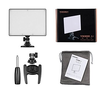 YONGNUO YN300 Air LED Camera Video Light with Adjustable Color Temperature 3200K-5500K for Canon Nikon Pentax Olympas Samsung