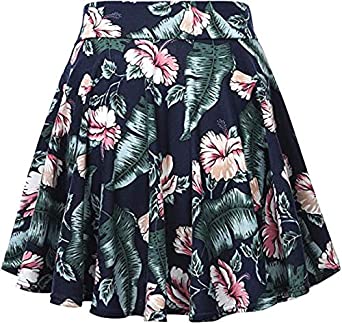 Magic Women's Casual Floral Print Mini Skirt
