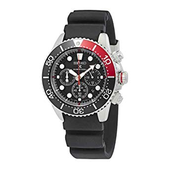 SEIKO Prospex Sea Diver's 200m Chronograph Solar Sports Watch Black/Red SSC617P1