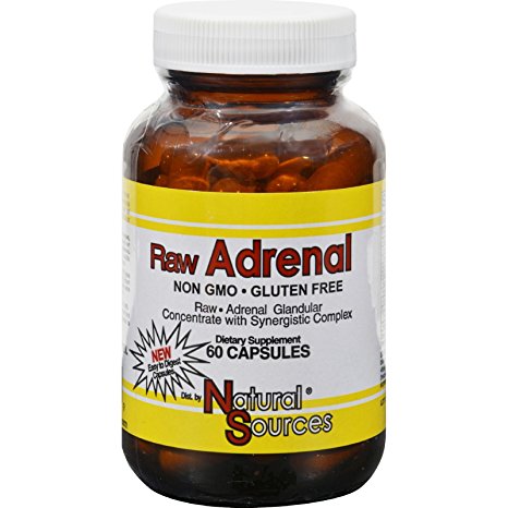 Natural Sources 662304 Raw Adrenal 60 Capsules