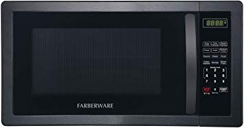 Farberware Classic FMO11AHTBSB 1.1 Cu. Ft. 1000-Watt Microwave Oven, Black Stainless Steel