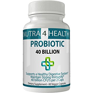 Probiotic for Women and Men | Probiotic Digestive Supplement Formulated for Men and Women - Lactobacillus and Bifidobacterium | Best Probiotico Suplemento | Probioticos 40 Billion CFU (60 Count)