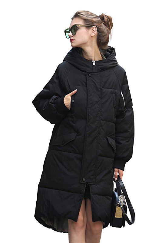 YOU.U Women Water/Stain Resistant Anorak Winter Long Quilted Coat
