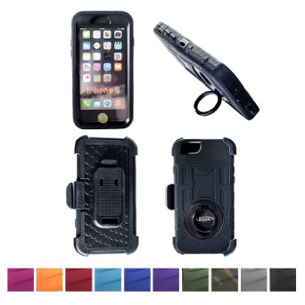 Bolkin Defender Series Hybrid Armor Case Cover and Holster for Apple Iphone 6 Plus 55quot black