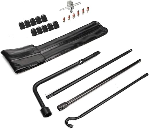 Compatible with Spare Tire Tool Kit with Tire Jack Handle and Wheel Lug Wrench 2005-2021 Toyota Tacoma