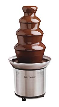 Nostalgia CFF986 4-Tier Stainless Steel Chocolate Fondue Fountain