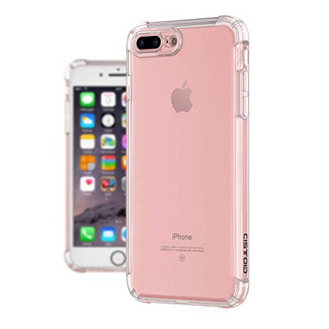 iPhone 8 Plus Case,iPhone 7 Plus Case,Clear Soft TPU Gel Bumper [Voice Conversion] Dustproof Cover Case with [Shock Absorption] for Apple iPhone 7/8 Plus Case-Clear