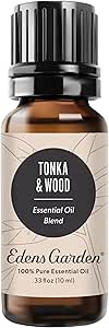 Edens Garden Tonka & Wood Essential Oil Blend, 100% Pure & Natural Premium Best Recipe Therapeutic Aromatherapy Blends 10 ml