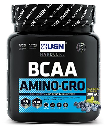 USN BCAA Amino Gro, Blueberry, 300 g