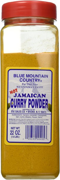 Blue Mountain Jamaican Curry Powder Hot -22oz