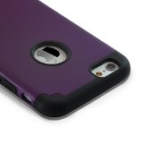 iPhone 6S Case technext020 Slim Hybrid Dual Layer Silicone Bumper Case Hard Cover for Apple iPhone 6 and iPhone 6S Purple