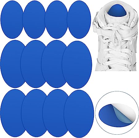 12 Pieces Oval Blister Prevention Pads Heel Blister Pad for Most Types of Footwear Tennis Shoes High Heels Boots Dress Shoes Athlete Runner Blister Prevention Pad, 8 Pieces Large and 4 Pieces Small