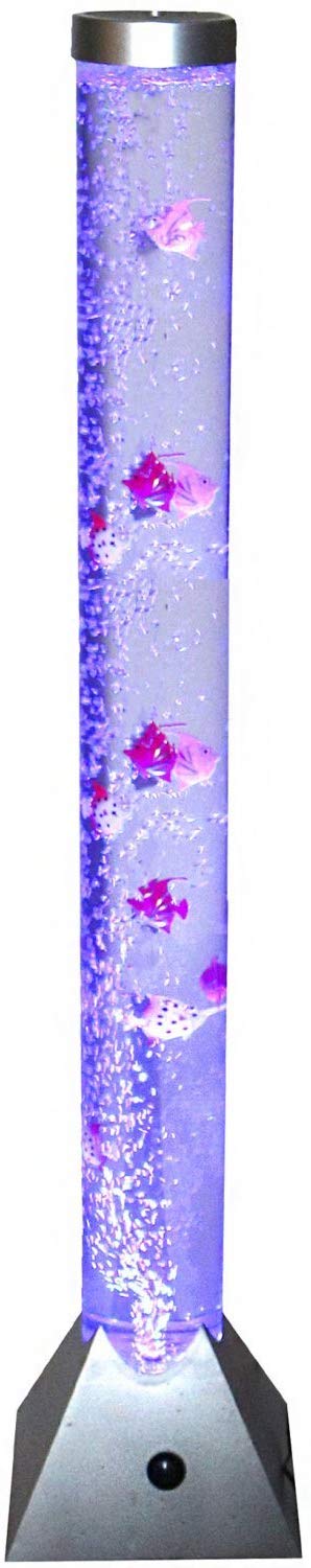 Oypla 120cm Colour Changing LED Water Bubble Fish Novelty Lamp