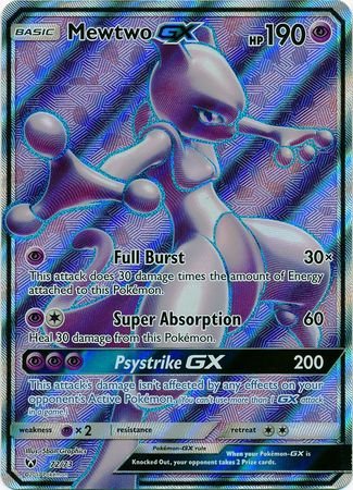 Pokemon TCG Shining Legends Single: Mewtwo GX 72/73 Full Art Ultra Rare