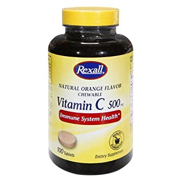 Rexall Vitamin C 500 Mg - Orange Chewable Tablets, 100 Ct