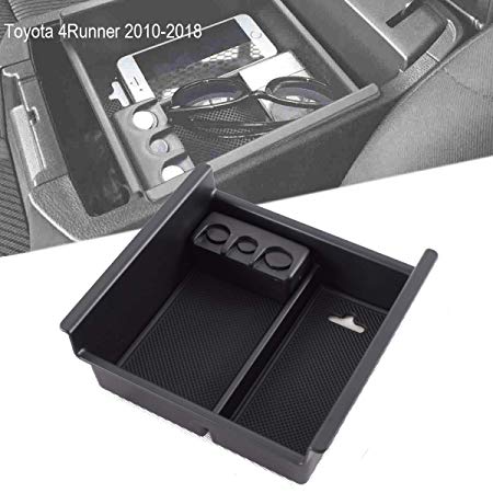 EDBETOS Toyota 4Runner Center Console Tray 2010-2019 Console Organizer Device Armrest Storage Box with Coin Holder