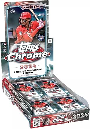 2024 Topps Chrome Baseball Sealed Hobby Box (24 Pks/Box) - 1 Autograph