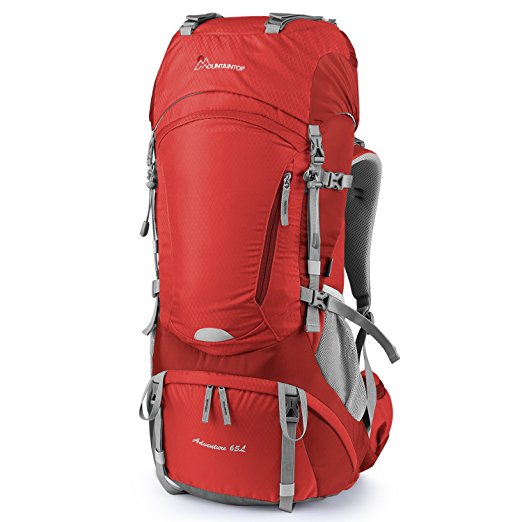 Mountaintop 65L Internal Frame Backpack Hiking Backpack with Rain Cover-5822III