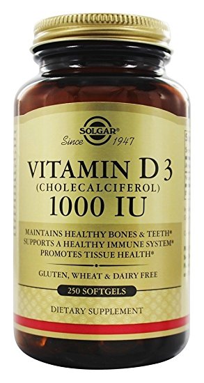 Vitamin D3 (Cholecalciferol) 1000 IU 250 Softgels